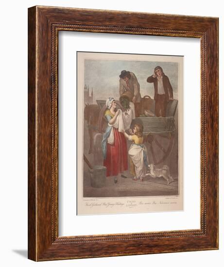 Fresh Gathered Peas Young Hastings, Cries of London, C1870-Francis Wheatley-Framed Giclee Print