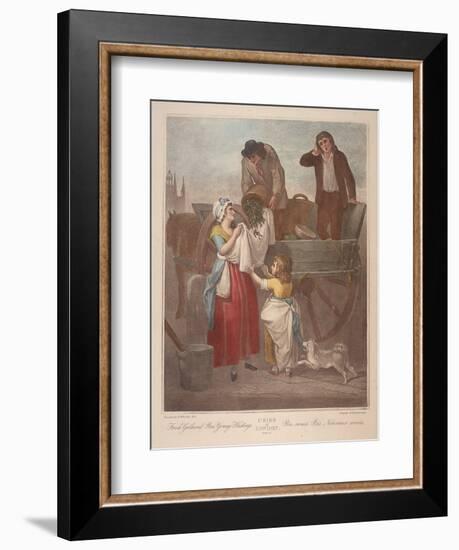 Fresh Gathered Peas Young Hastings, Cries of London, C1870-Francis Wheatley-Framed Giclee Print