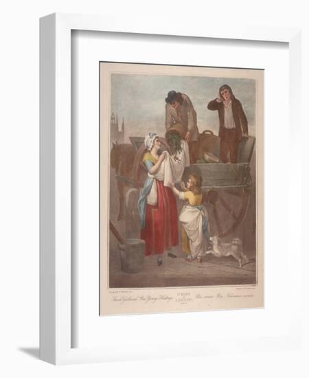 Fresh Gathered Peas Young Hastings, Cries of London, C1870-Francis Wheatley-Framed Giclee Print