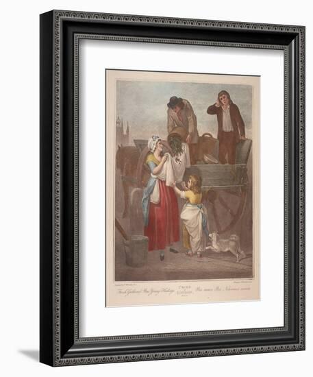 Fresh Gathered Peas Young Hastings, Cries of London, C1870-Francis Wheatley-Framed Giclee Print