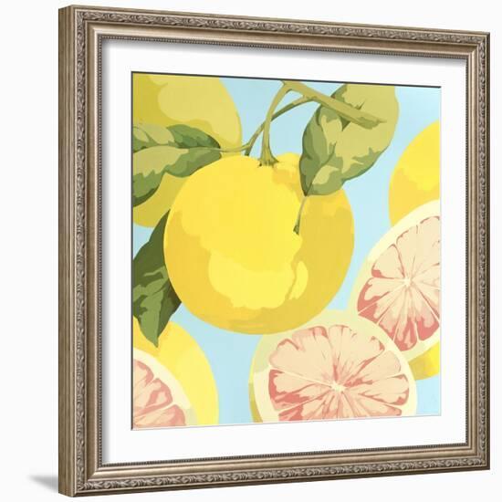 Fresh Grapefruits-Martha Negley-Framed Giclee Print