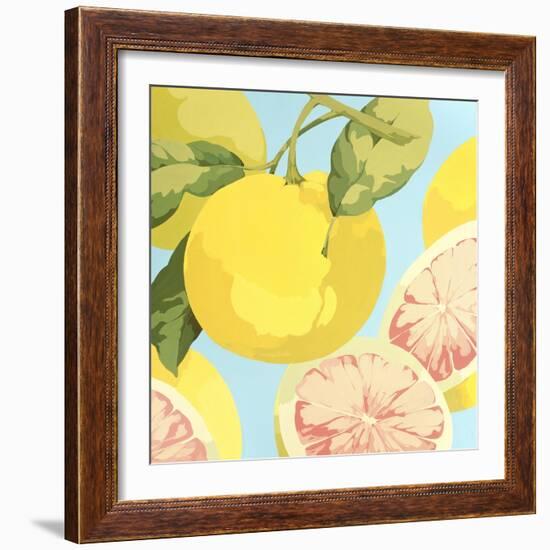 Fresh Grapefruits-Martha Negley-Framed Giclee Print