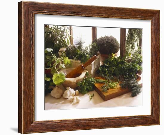 Fresh Herb Still Life-Eising Studio - Food Photo and Video-Framed Photographic Print