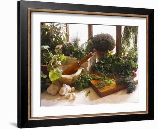 Fresh Herb Still Life-Eising Studio - Food Photo and Video-Framed Photographic Print