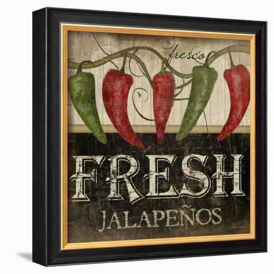 Fresh Jalapenos-Jennifer Pugh-Framed Art Print