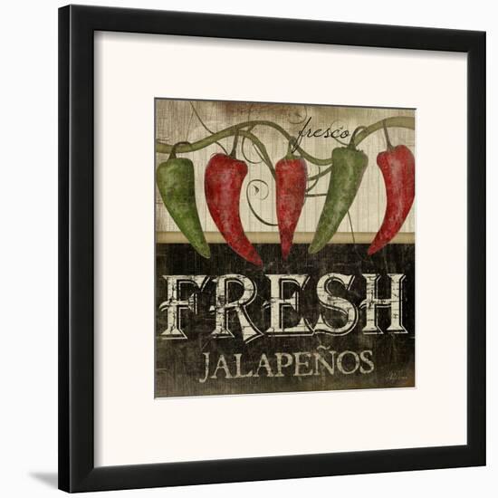 Fresh Jalapenos-Jennifer Pugh-Framed Art Print