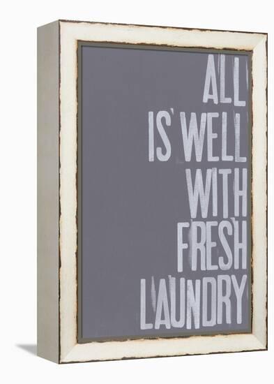 Fresh Laundry I-Deborah Velasquez-Framed Stretched Canvas