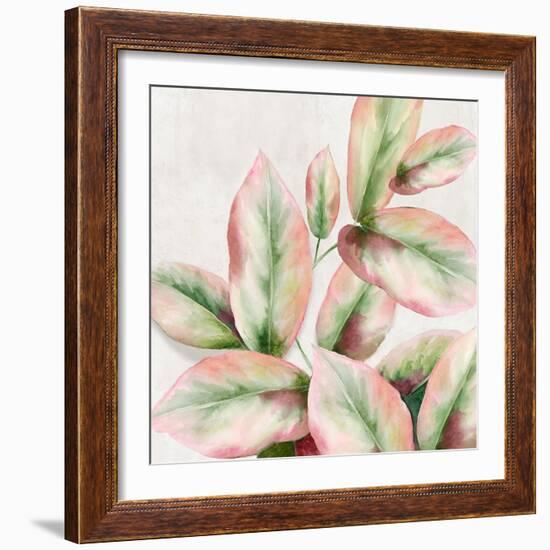 Fresh Leaves II-Alex Black-Framed Art Print