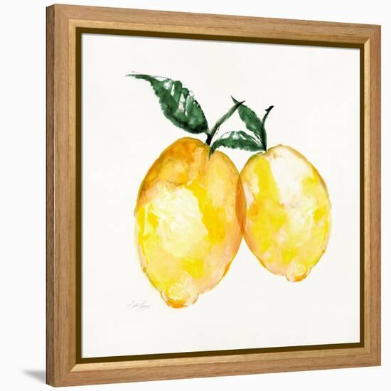 Fresh Lemons II-Stella Chang-Framed Stretched Canvas