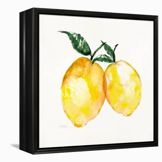 Fresh Lemons II-Stella Chang-Framed Stretched Canvas