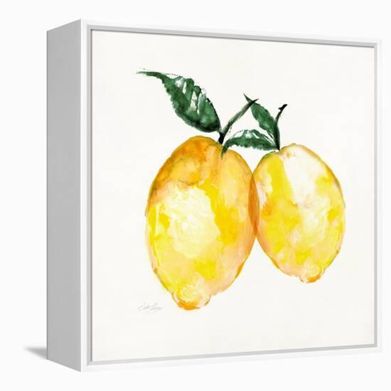 Fresh Lemons II-Stella Chang-Framed Stretched Canvas