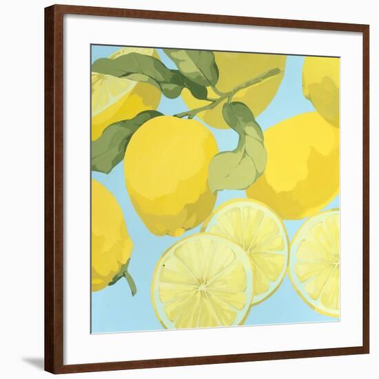 Fresh Lemons-Martha Negley-Framed Premium Giclee Print