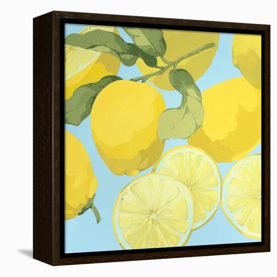 Fresh Lemons-Martha Negley-Framed Premier Image Canvas