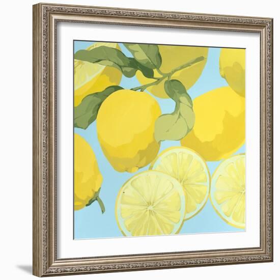 Fresh Lemons-Martha Negley-Framed Premium Giclee Print