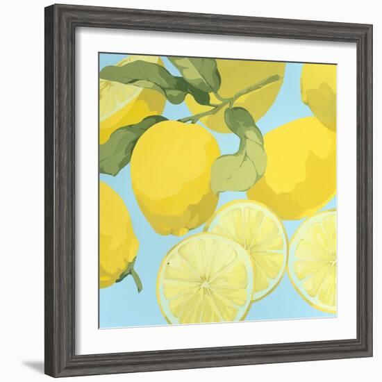 Fresh Lemons-Martha Negley-Framed Premium Giclee Print