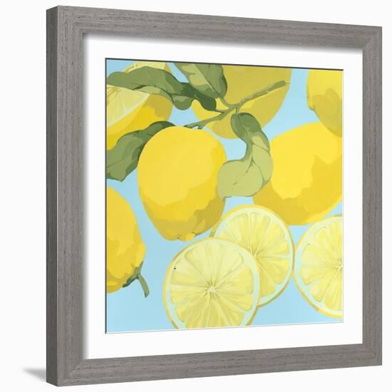 Fresh Lemons-Martha Negley-Framed Premium Giclee Print