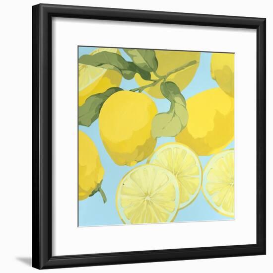 Fresh Lemons-Martha Negley-Framed Premium Giclee Print