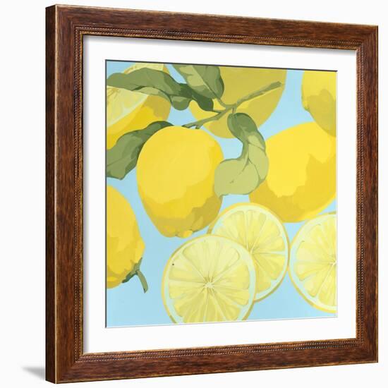 Fresh Lemons-Martha Negley-Framed Premium Giclee Print