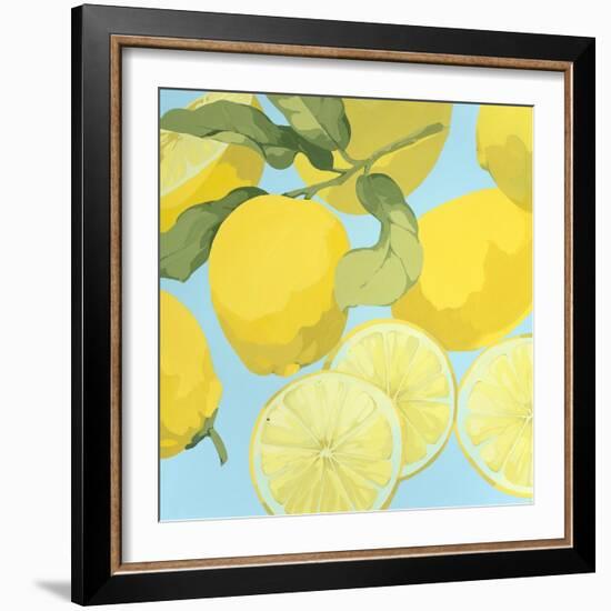 Fresh Lemons-Martha Negley-Framed Premium Giclee Print