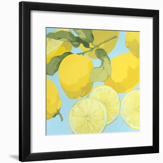 Fresh Lemons-Martha Negley-Framed Premium Giclee Print