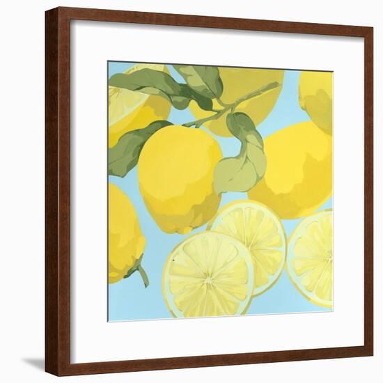 Fresh Lemons-Martha Negley-Framed Premium Giclee Print