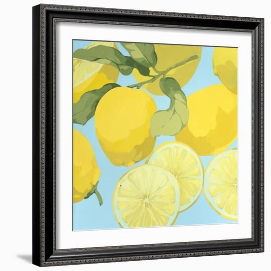 Fresh Lemons-Martha Negley-Framed Premium Giclee Print