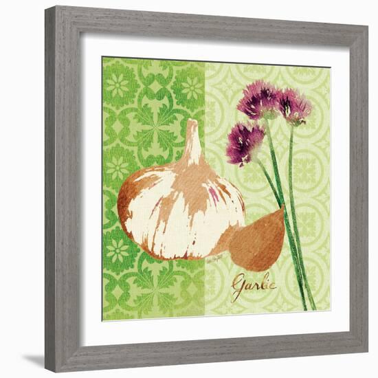 Fresh Linen Garlic-Lola Bryant-Framed Art Print