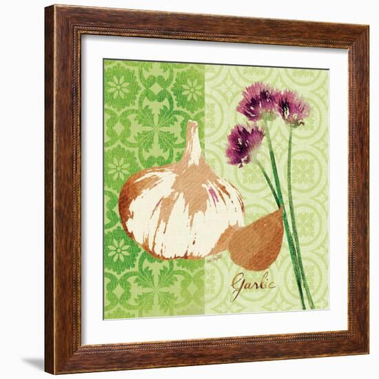 Fresh Linen Garlic-Lola Bryant-Framed Art Print