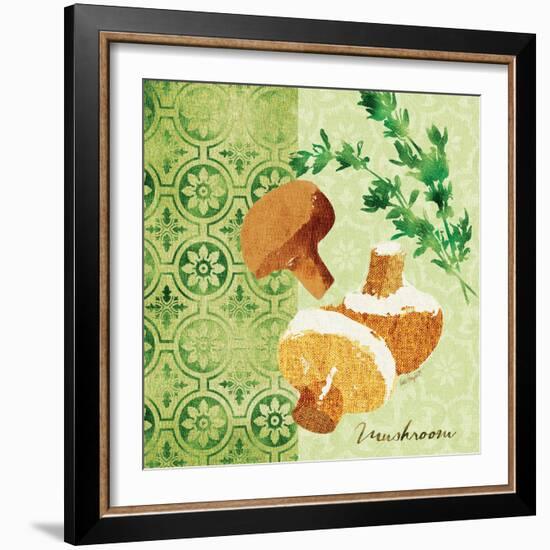 Fresh Linen Mushroom-Lola Bryant-Framed Art Print