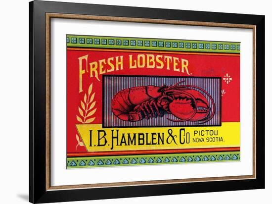 Fresh Lobster-Sun Lithograph Co-Framed Art Print