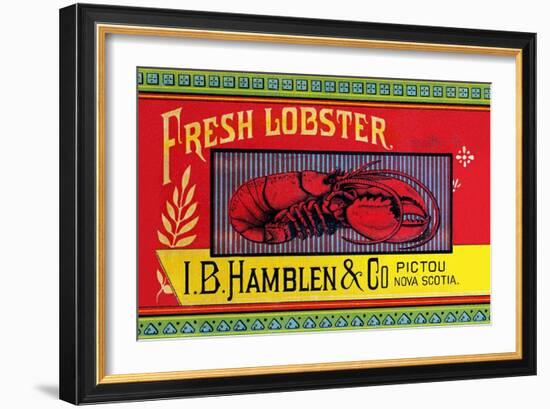 Fresh Lobster-Sun Lithograph Co-Framed Art Print