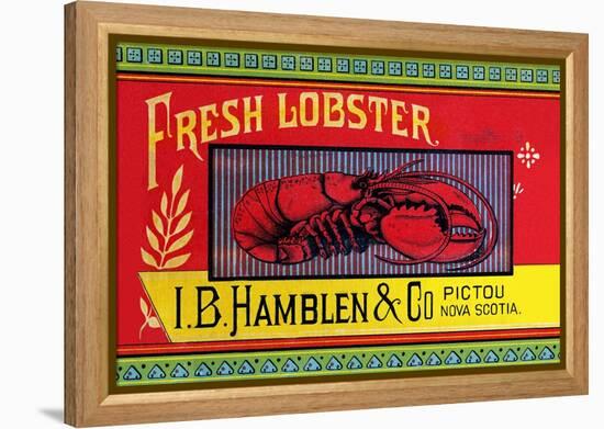 Fresh Lobster-Sun Lithograph Co-Framed Stretched Canvas