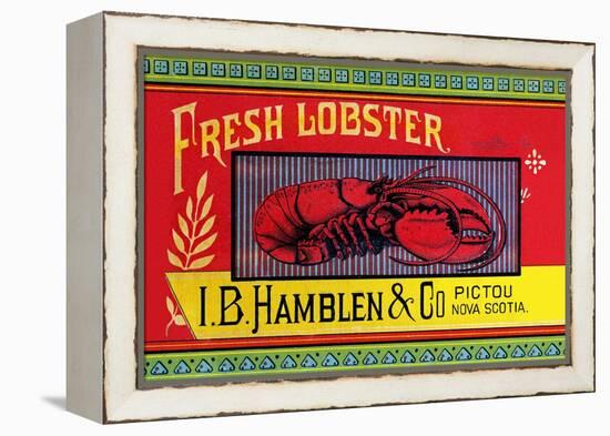 Fresh Lobster-Sun Lithograph Co-Framed Stretched Canvas