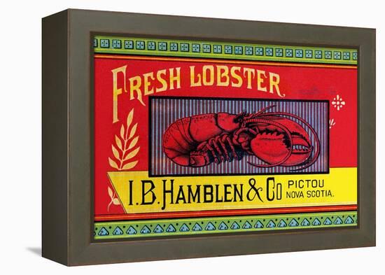 Fresh Lobster-Sun Lithograph Co-Framed Stretched Canvas