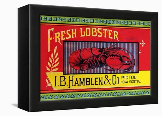 Fresh Lobster-Sun Lithograph Co-Framed Stretched Canvas