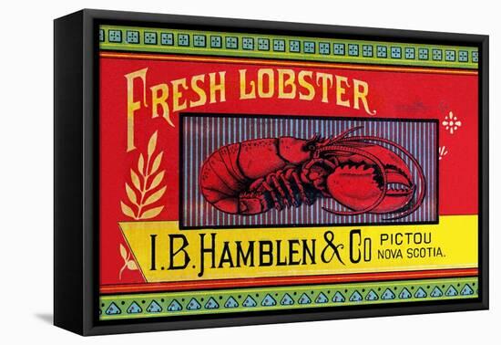 Fresh Lobster-Sun Lithograph Co-Framed Stretched Canvas