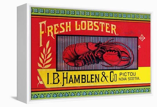 Fresh Lobster-Sun Lithograph Co-Framed Stretched Canvas