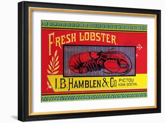 Fresh Lobster-Sun Lithograph Co-Framed Premium Giclee Print