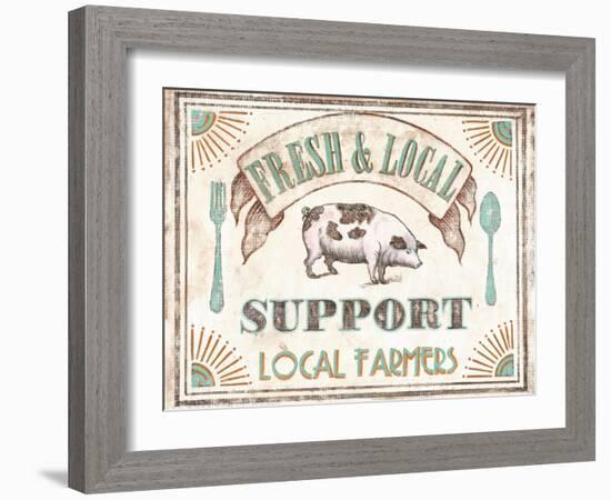 Fresh & Local-Catherine Jones-Framed Art Print