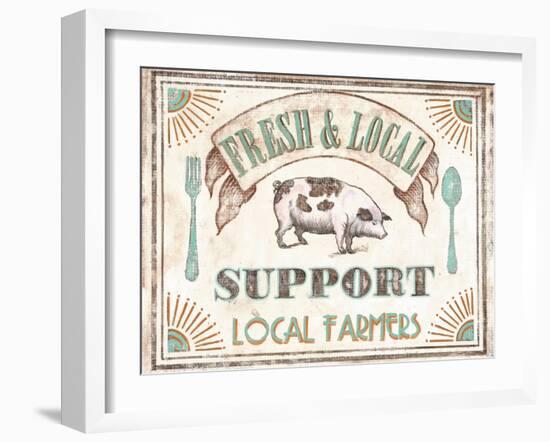 Fresh & Local-Catherine Jones-Framed Art Print