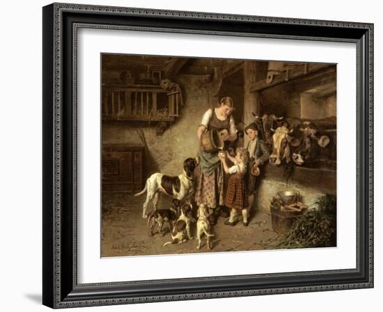 Fresh Milk, 1894-Adolph Eberle-Framed Giclee Print