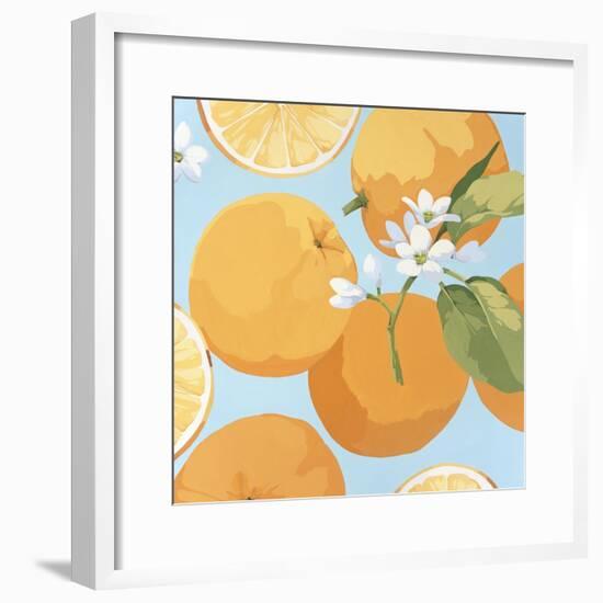 Fresh Oranges-Martha Negley-Framed Premium Giclee Print