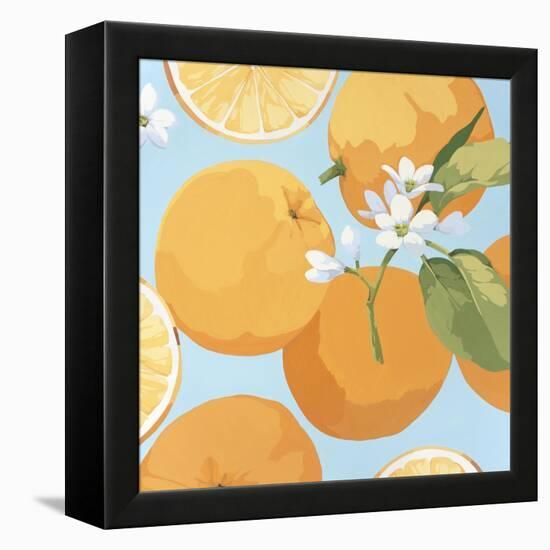 Fresh Oranges-Martha Negley-Framed Premier Image Canvas