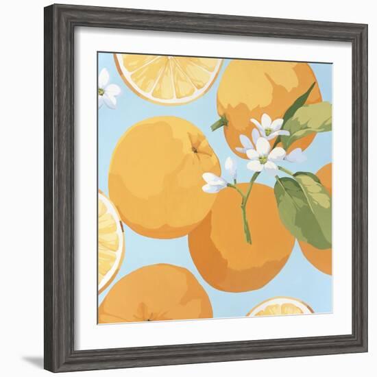 Fresh Oranges-Martha Negley-Framed Giclee Print