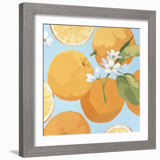 Fresh Oranges-Martha Negley-Framed Giclee Print