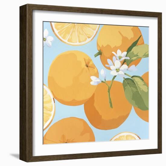 Fresh Oranges-Martha Negley-Framed Giclee Print