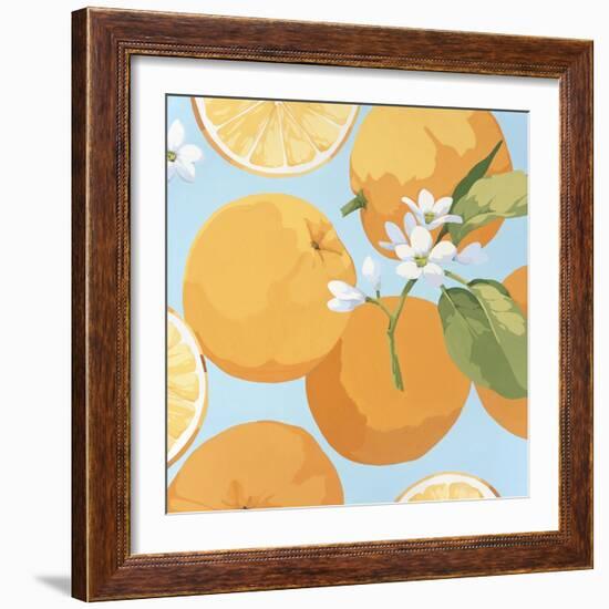 Fresh Oranges-Martha Negley-Framed Giclee Print