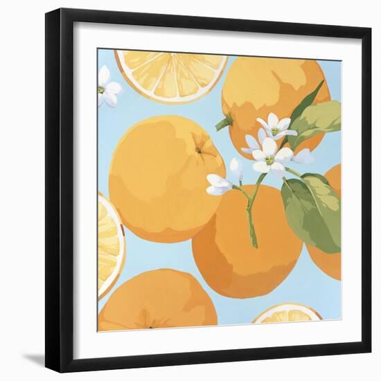 Fresh Oranges-Martha Negley-Framed Giclee Print