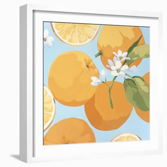 Fresh Oranges-Martha Negley-Framed Giclee Print