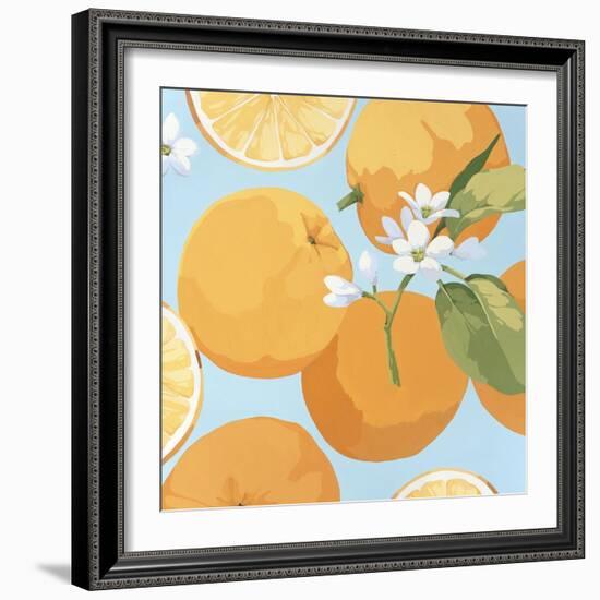 Fresh Oranges-Martha Negley-Framed Giclee Print